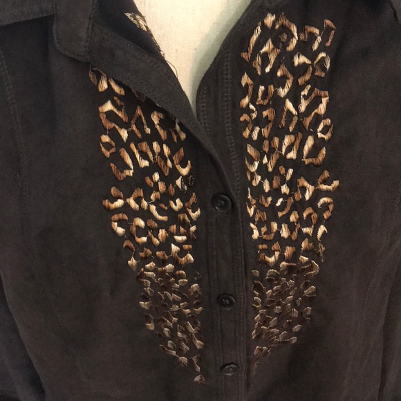 Micro Suede Blouse - Picture 6 of 6